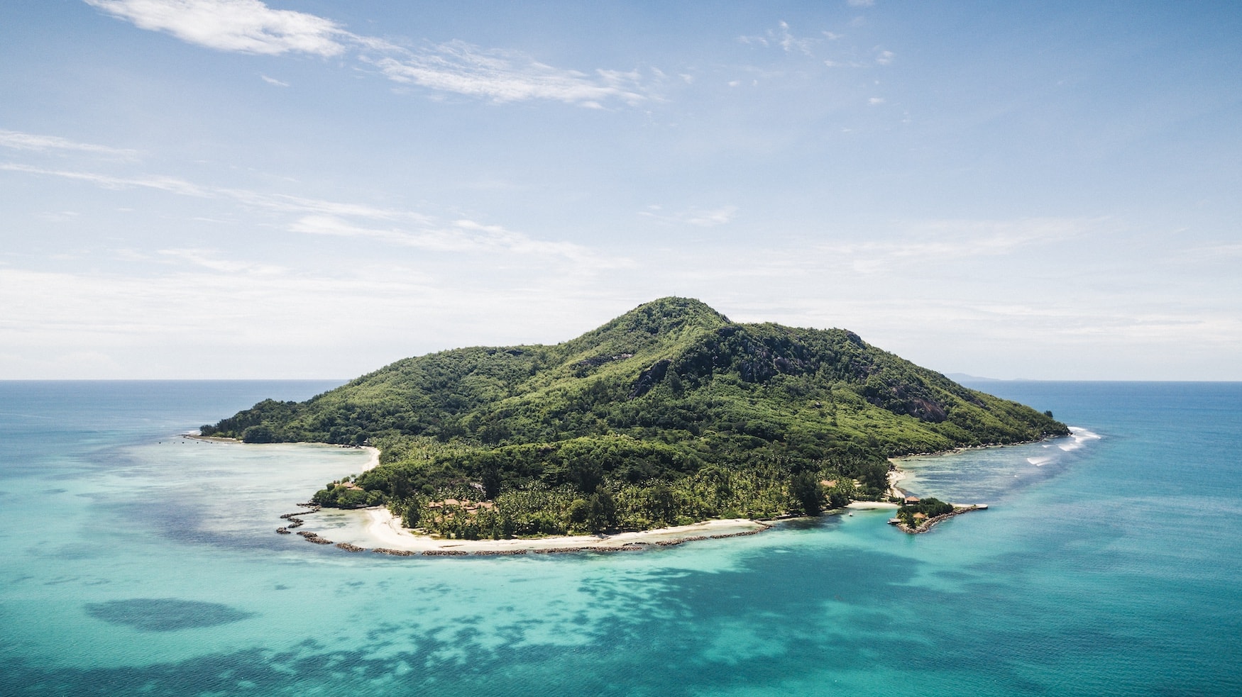 Insel Sainte Anne von oben