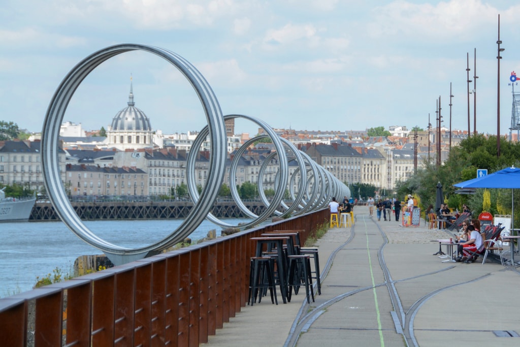 Ufer der Loire in Nantes