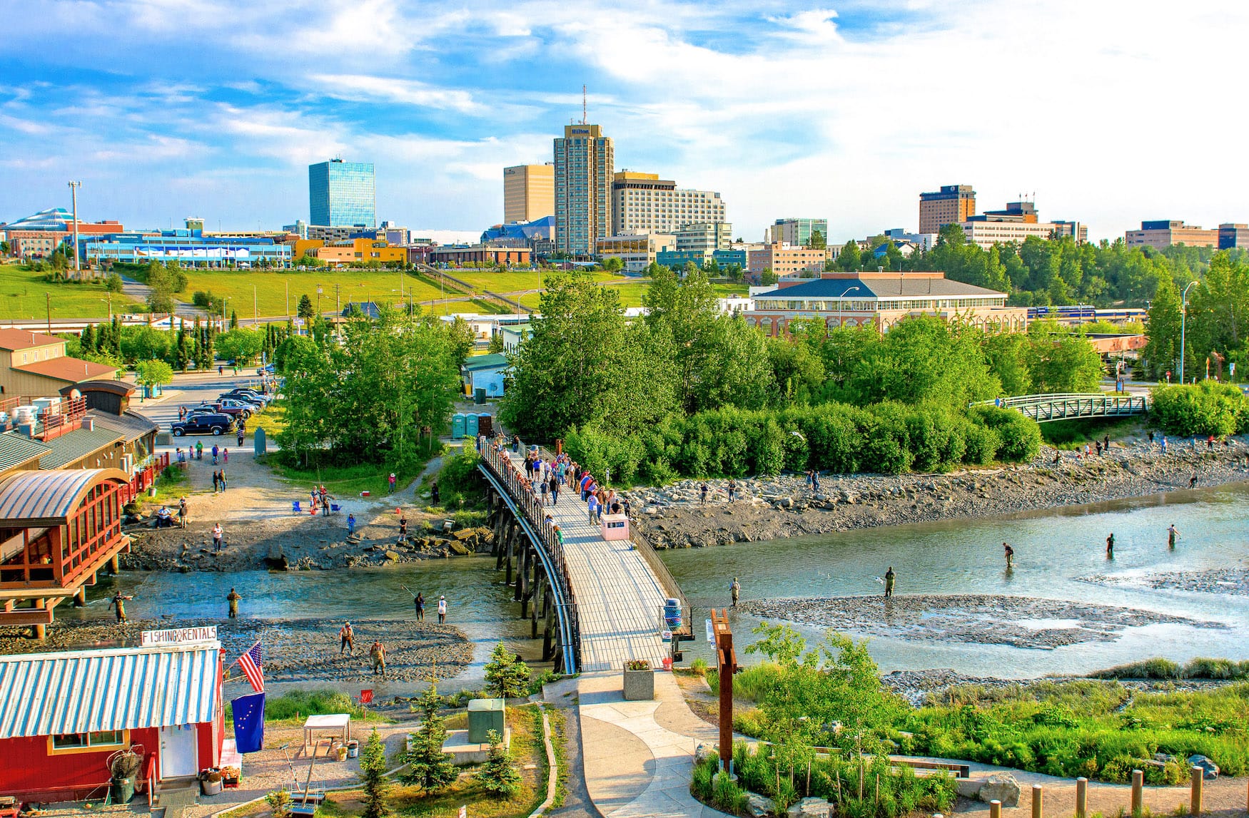 kleine Abenteuer in Anchorage: Angeln am Ship Creek