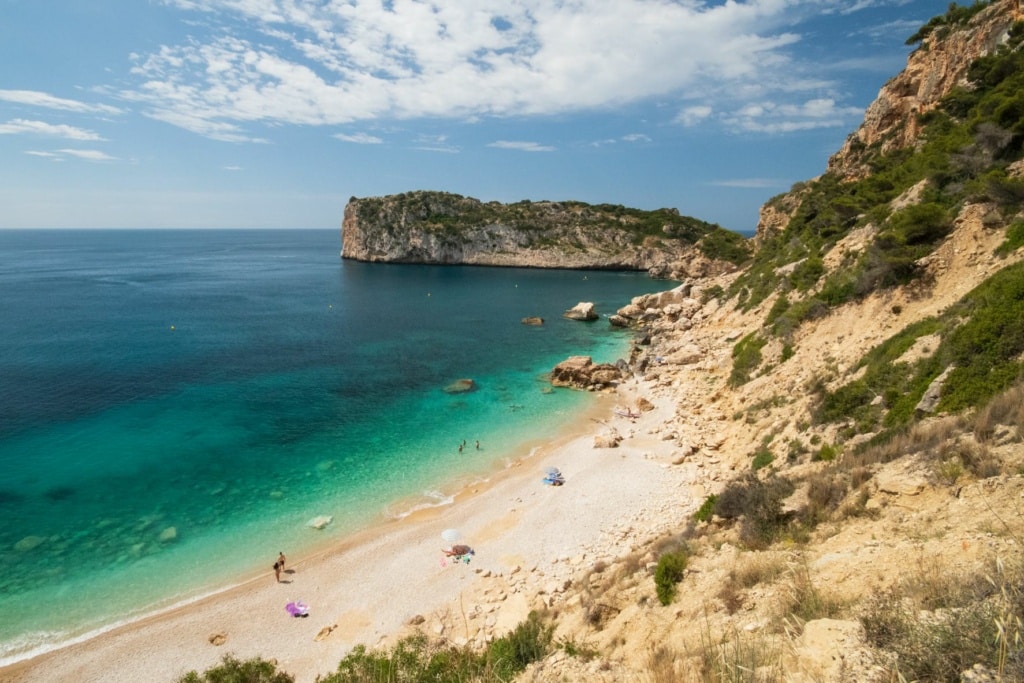 Bucht Cala de Ambolo bei Xabia in Katalonien