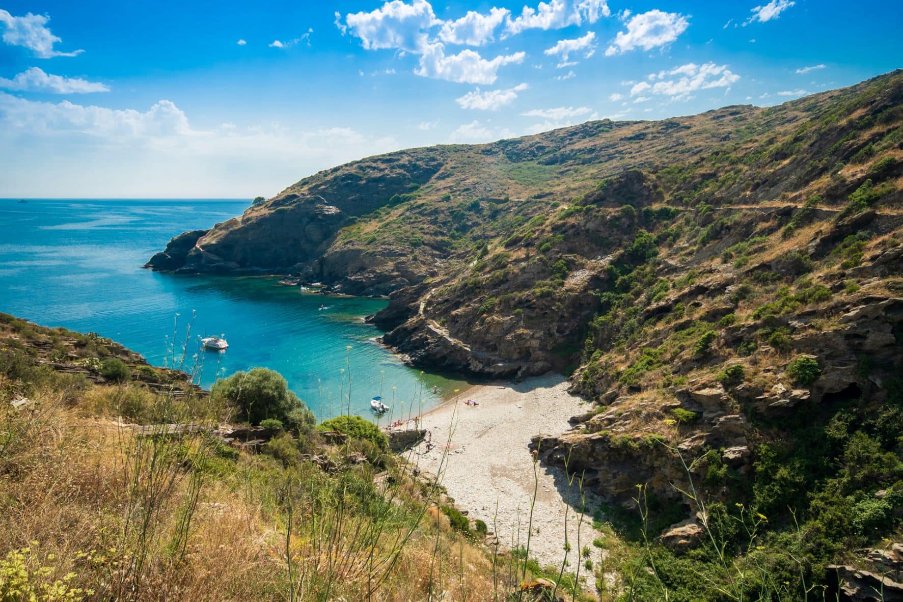 Bucht Cala sa Sabolla in Katalonien 