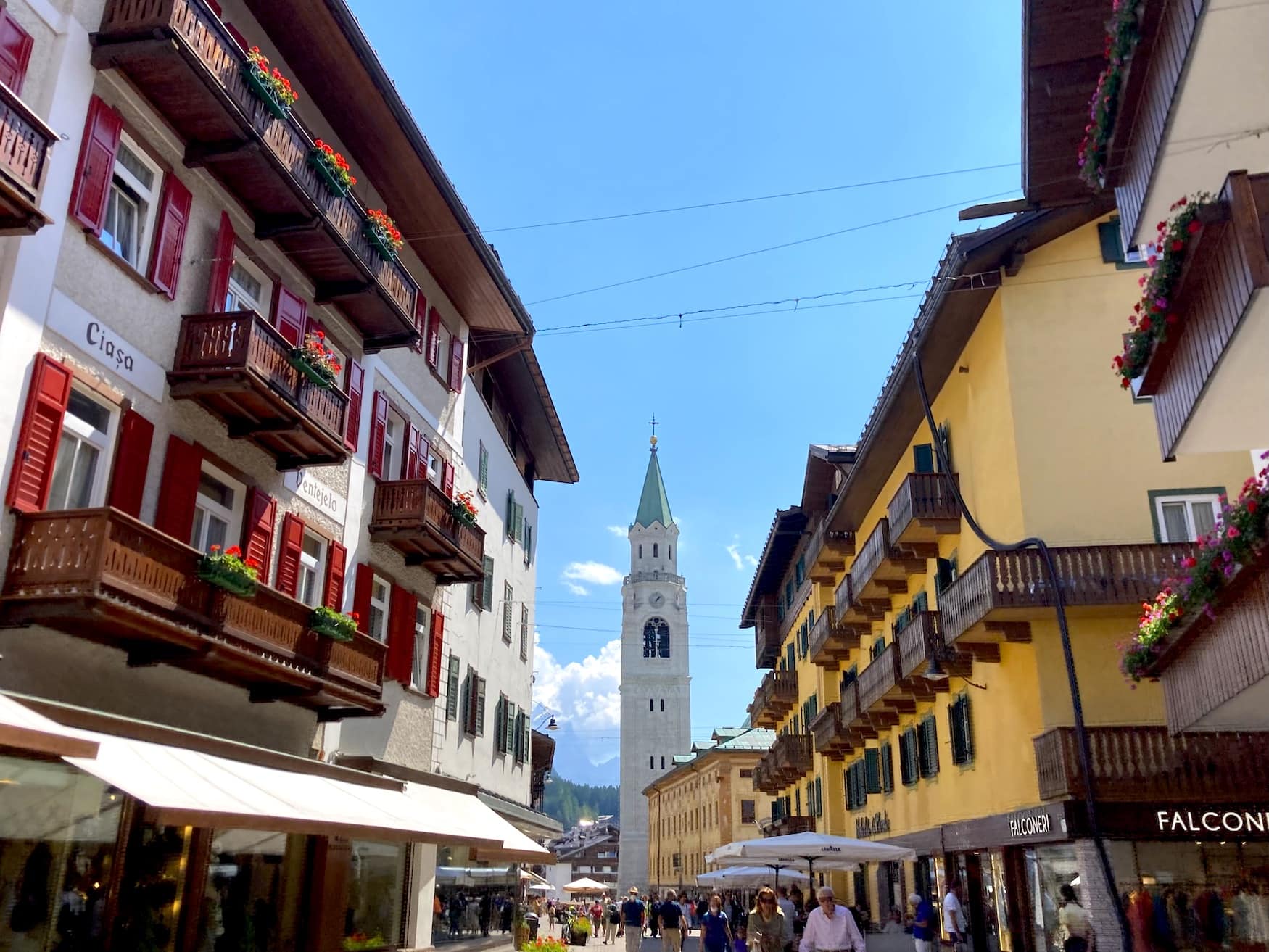 Cortina d'Ampezzo in den Dolomiten