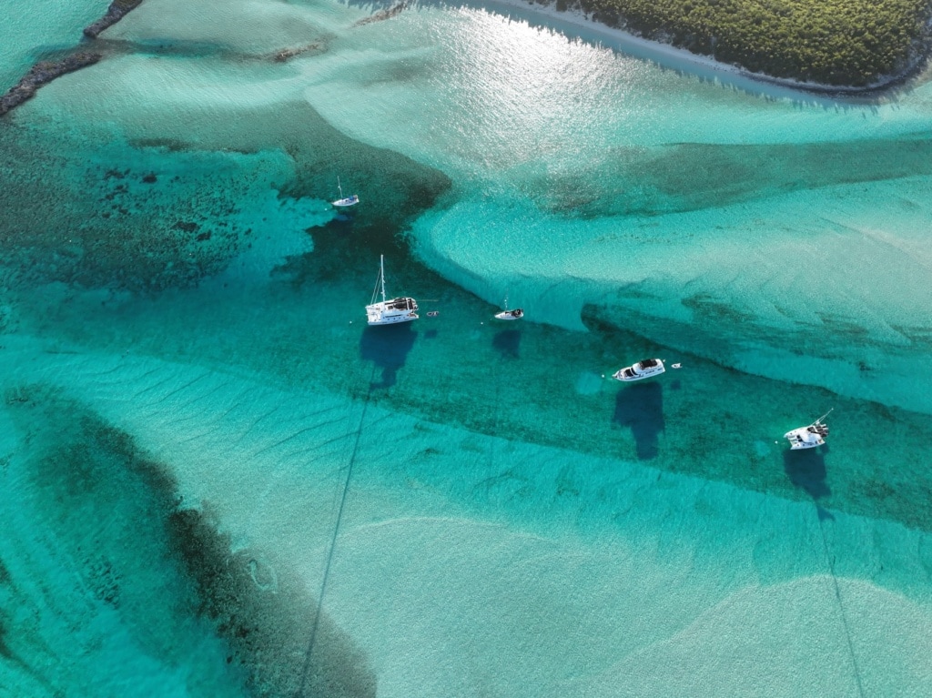 Segelyachten im Exuma Land and Yea Park