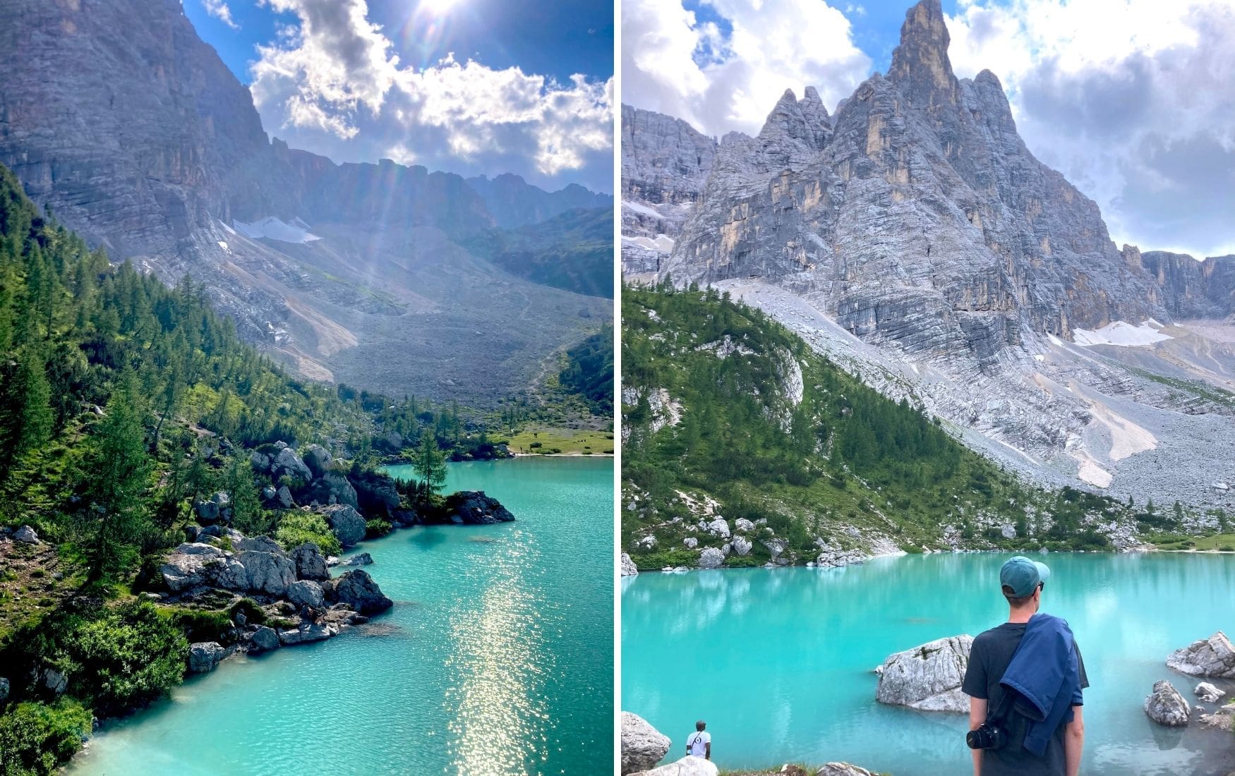 Lago Sorapis in den Dolomiten