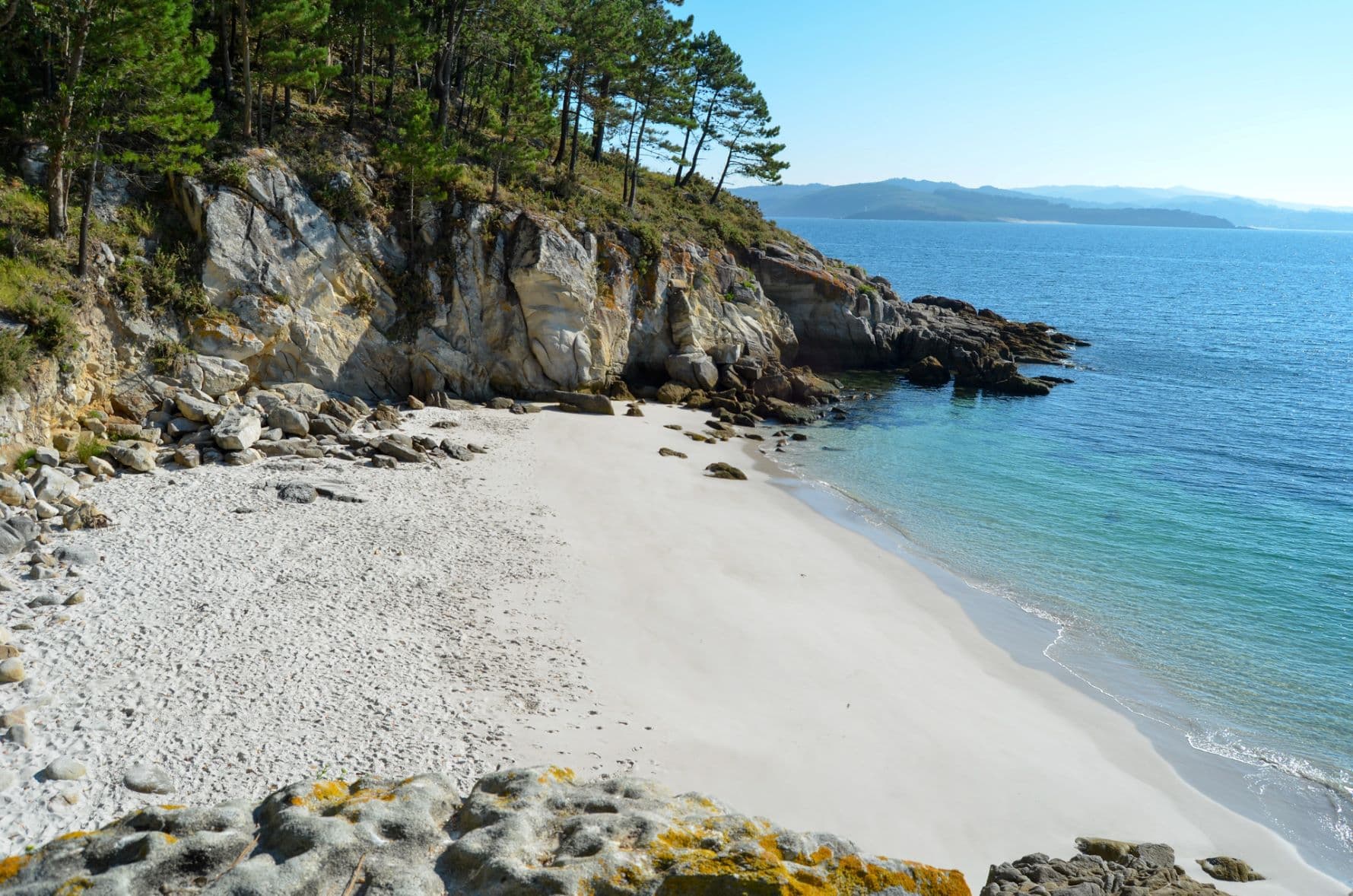 Praia de Figueiras Strand in Galizien 
