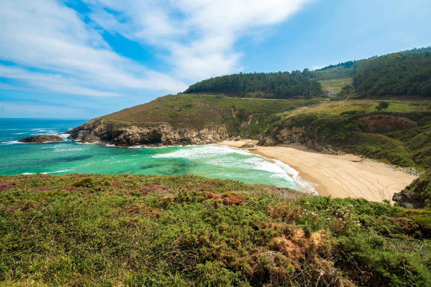 Praia de San Miro in Galizien 