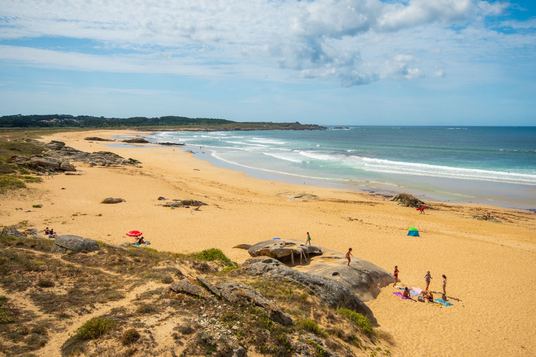 Versteckten Strände in Spanien: Praia do Vilar in Galizien 