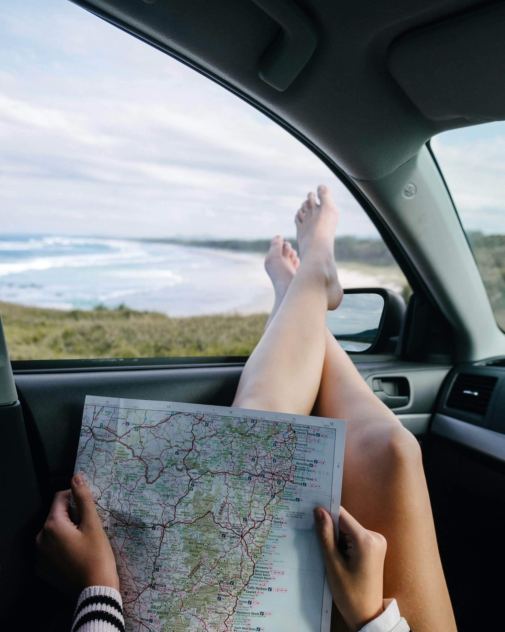 Navigation beim Roadtrip mit dem Mietwagen