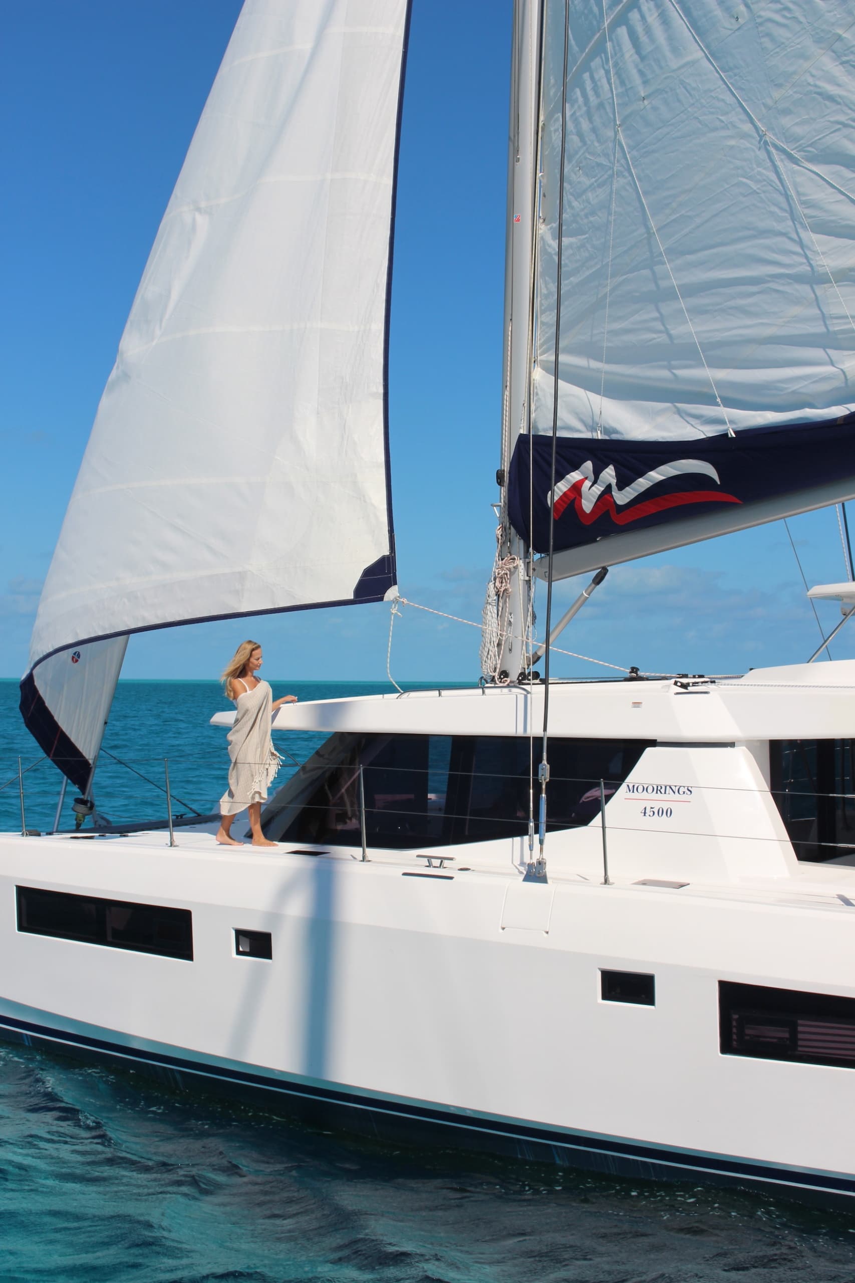 Segelboot von The Moorings im Exumas Land and Sea Park