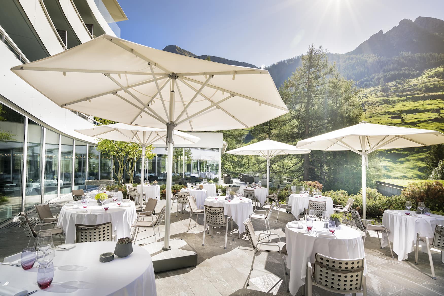 Sonnenterasse im Hotel 7132