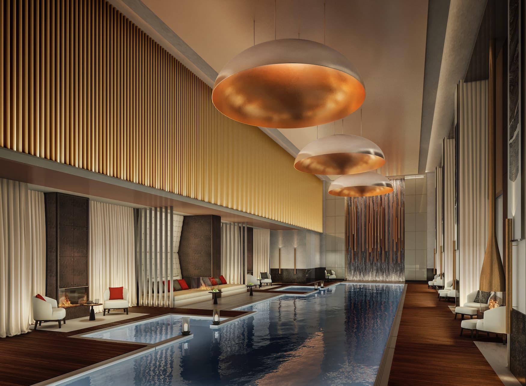 Spa-Bereich mit Pool im Aman New York
