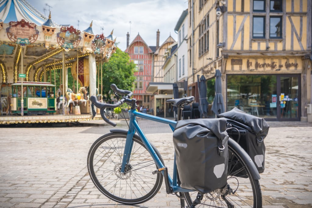Fahrradfahren in Aube in der Champagne