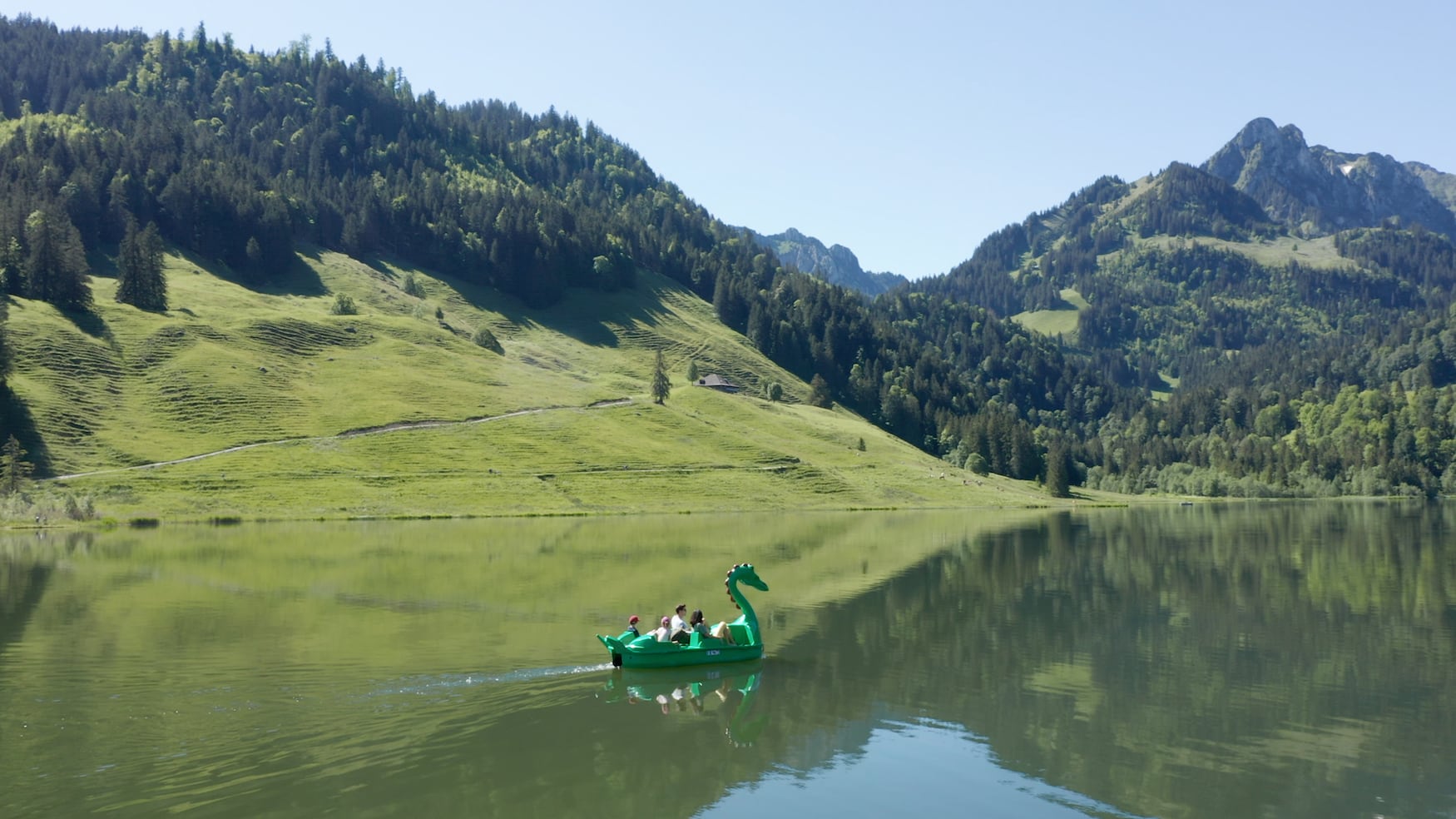 Tretboot fahren in Fribourg