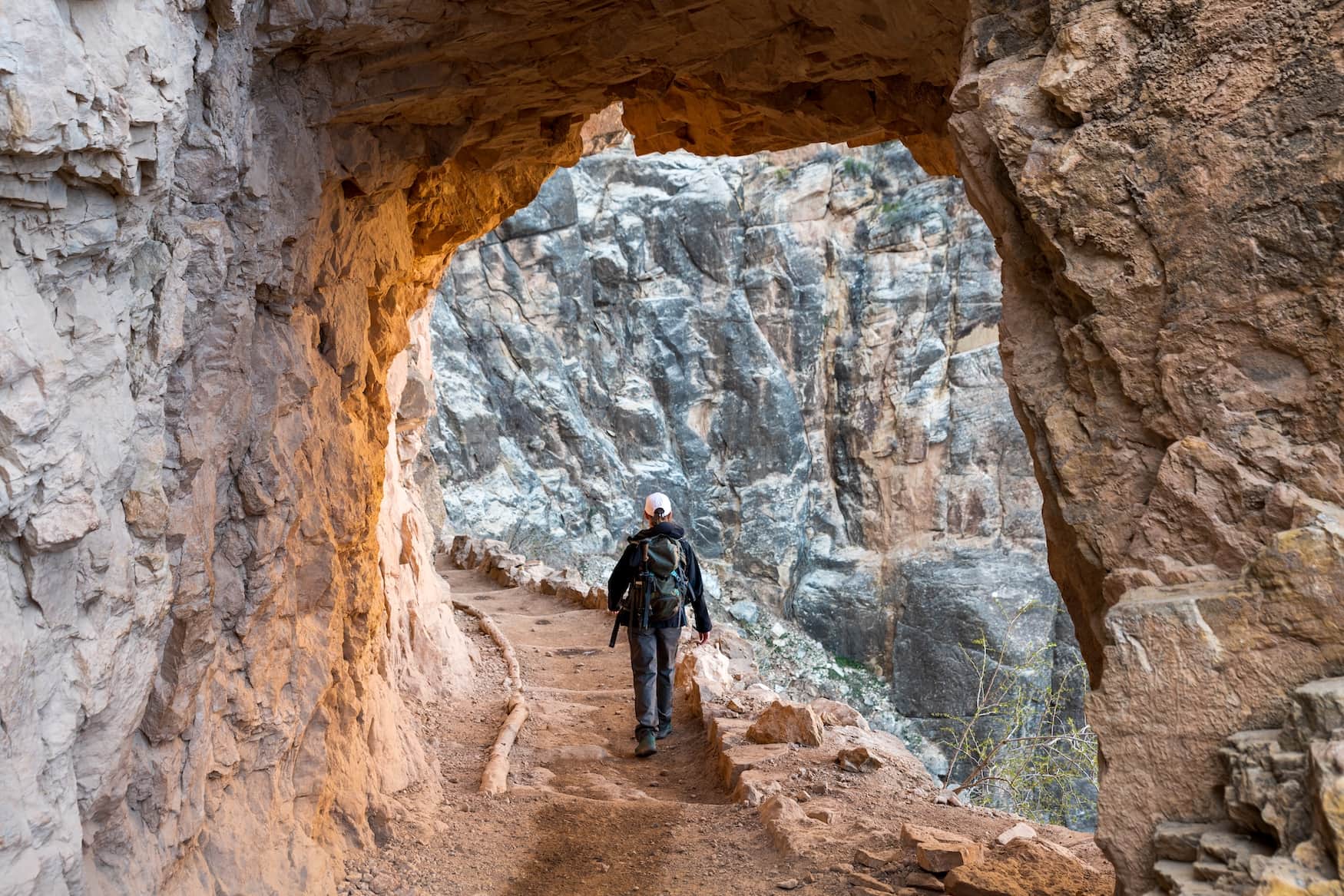 Wanderin auf dem Bright Angel Trail