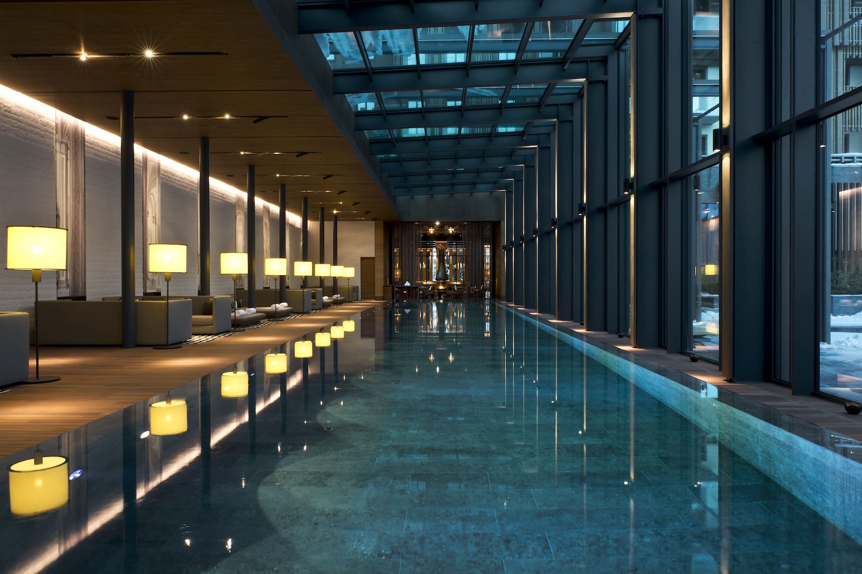 Pool im The Chedi Andermatt