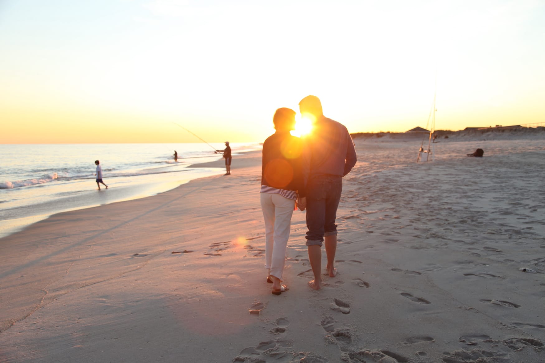 Sonnenuntergang in den Hamptons
