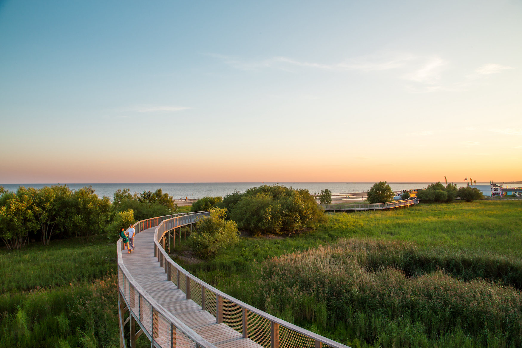 Wanderpfad auf der Strandwiese in Pärn