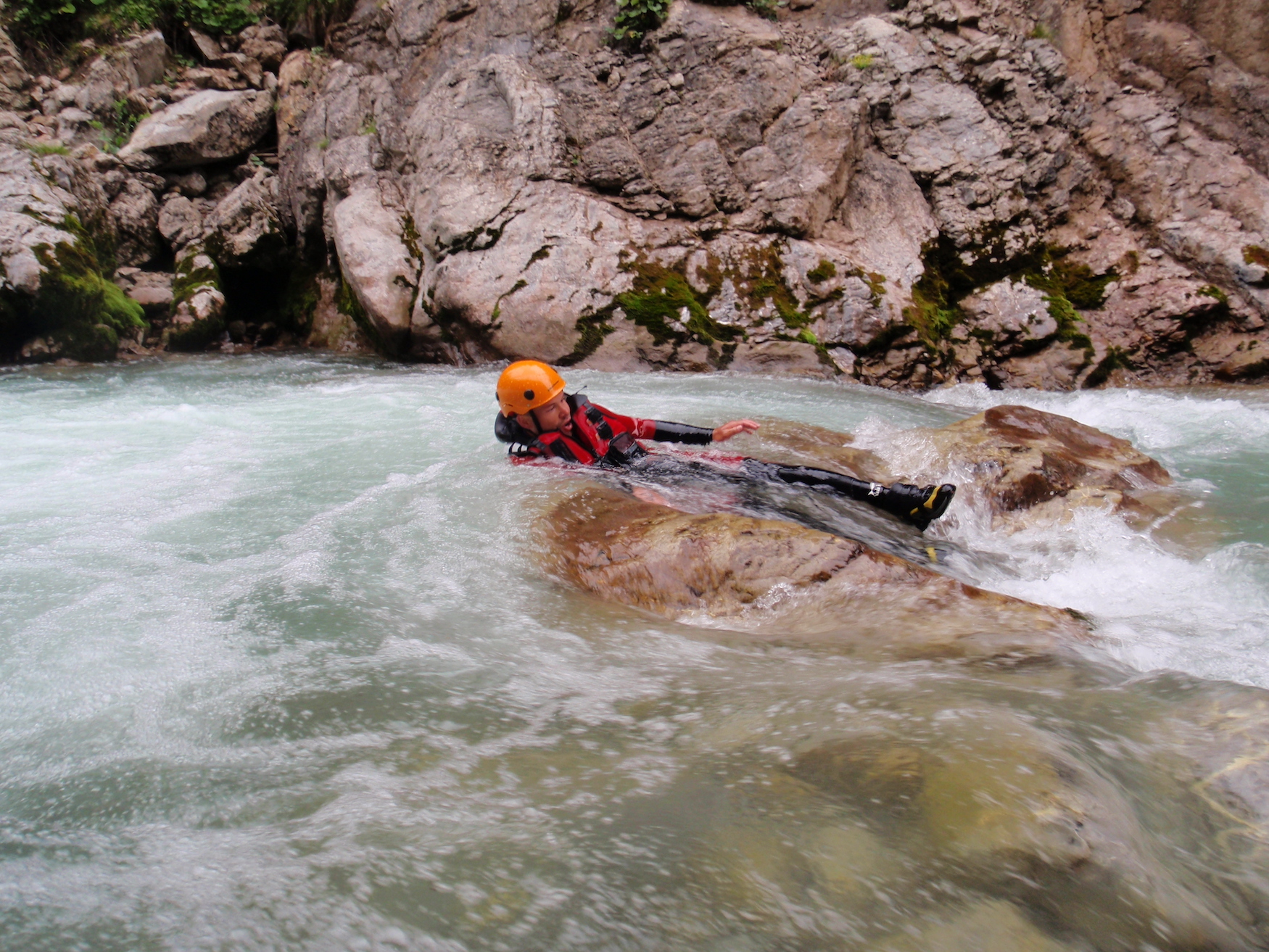 Wildwasserschwimmen im Lech