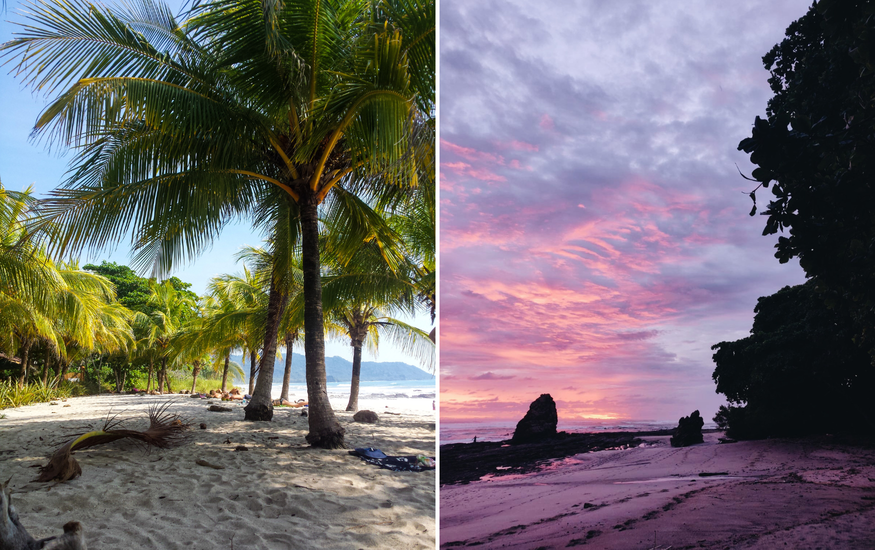 Strand in Santa Teresa, Costa Rica