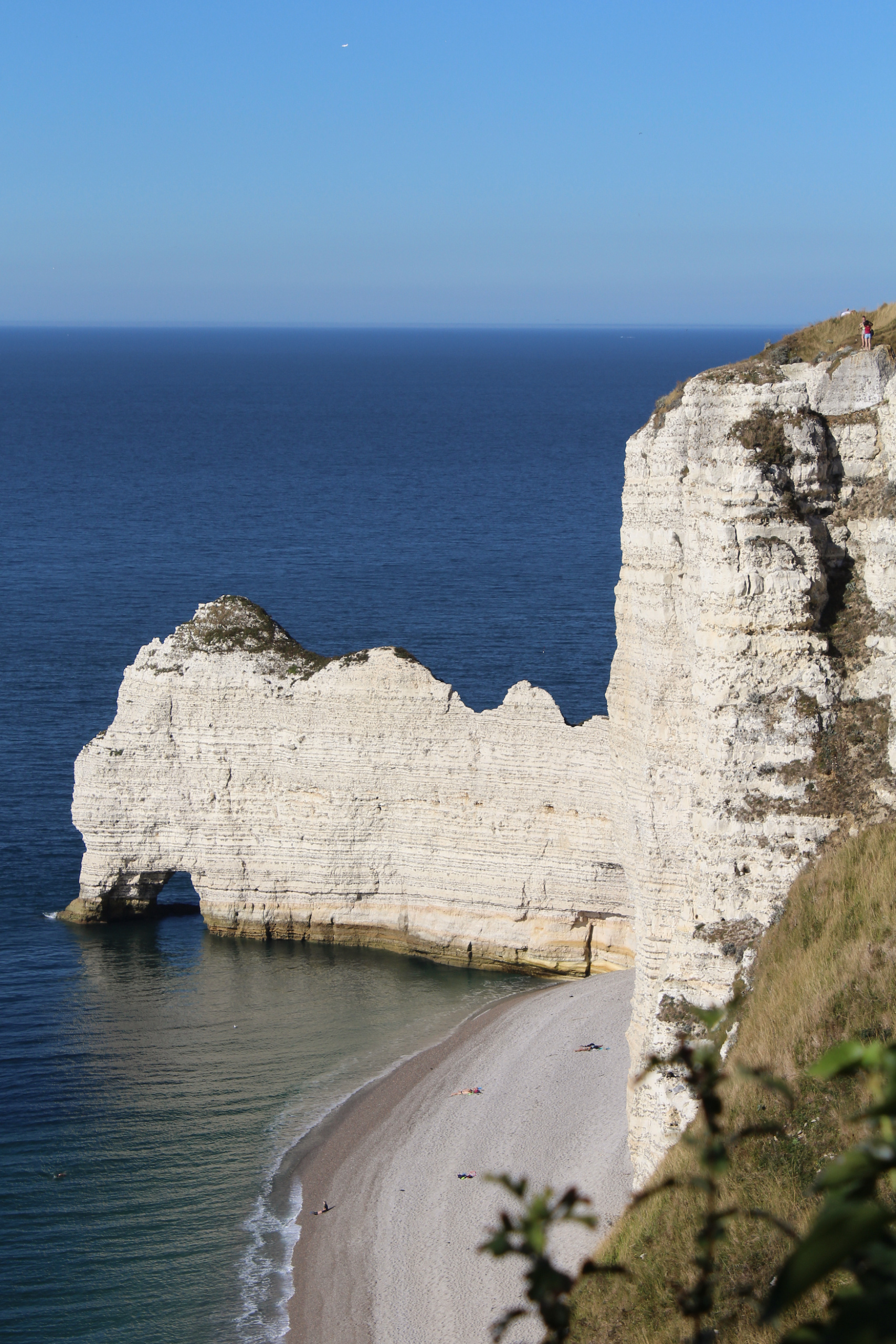 Kreidefelsen am Plage d'Étretat in Frankreich