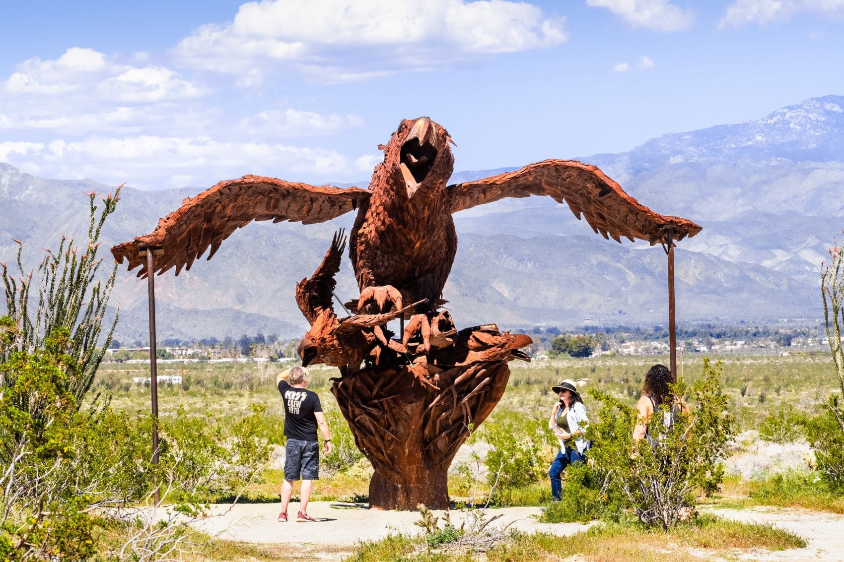 Metallskulptur im Anza Borrego Desert State Park