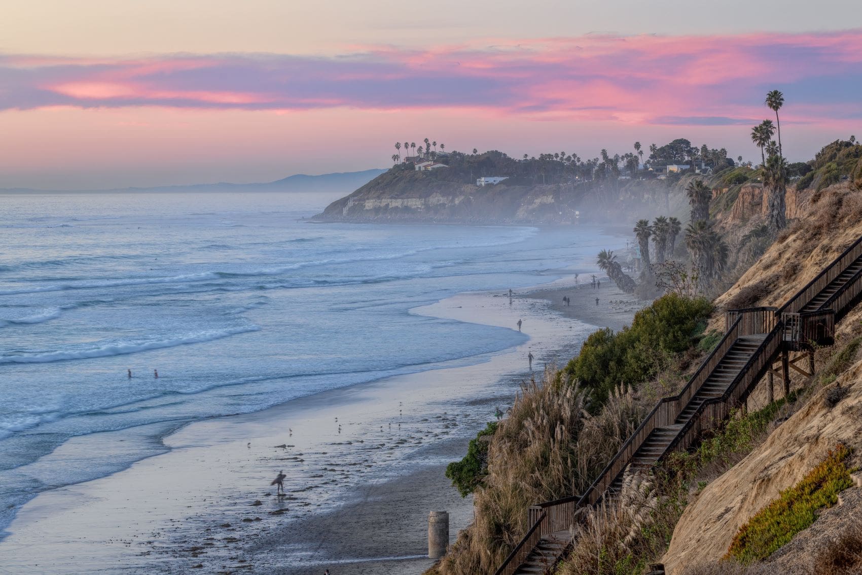 Strand in Encinitas, Kalifornien