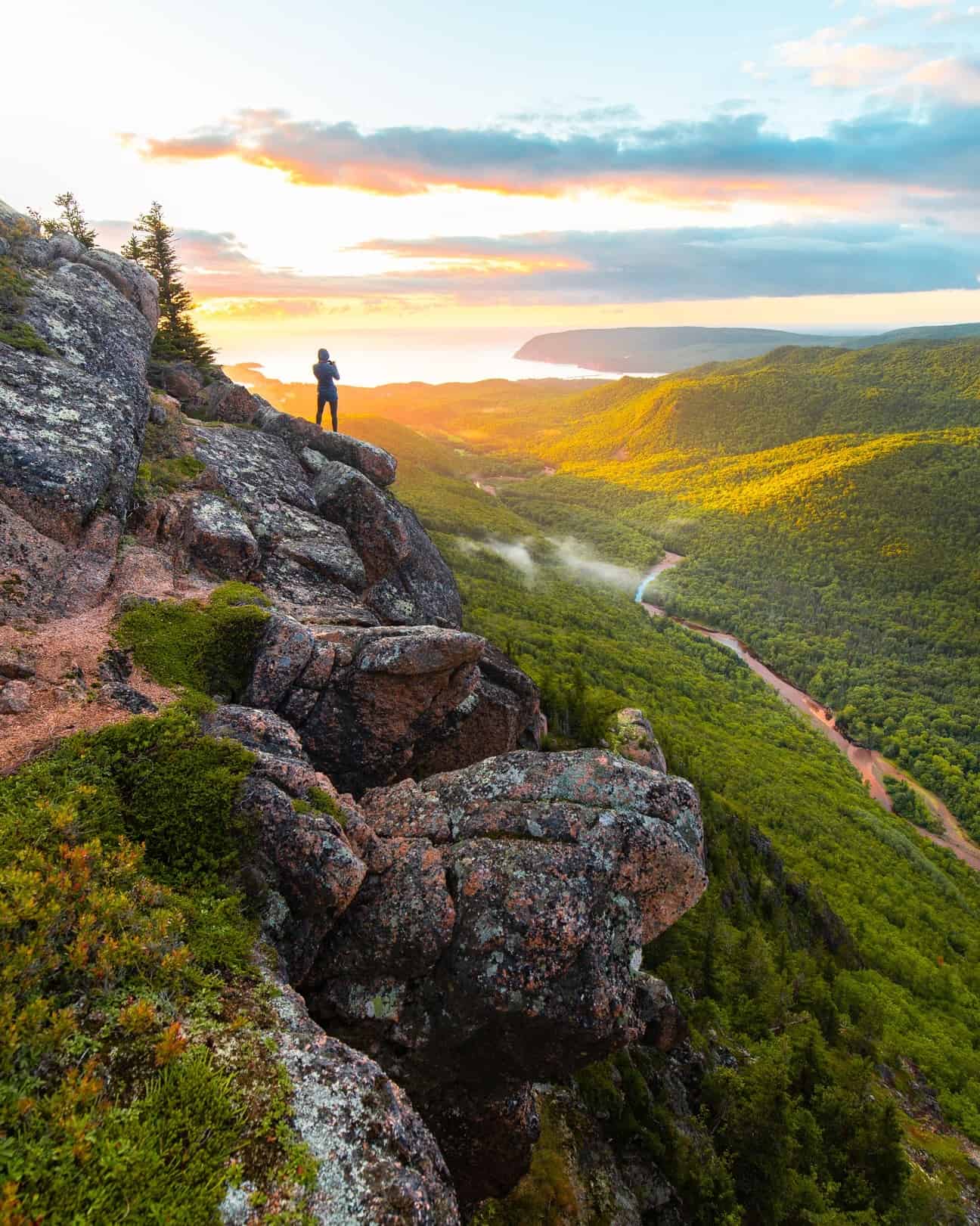 Wanderin auf dem Franey Trail im Cape Breton Highlands National Park