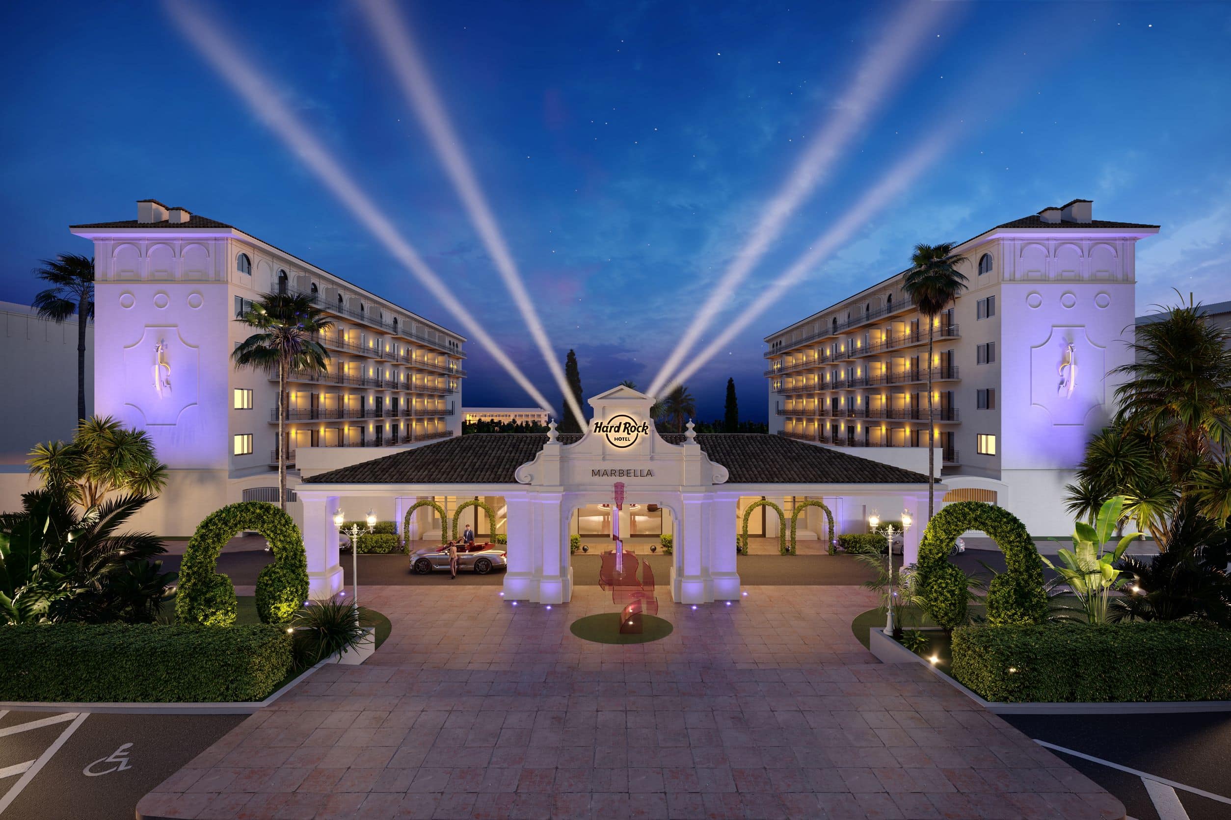 Fassade und Eingang Hard Rock Hotel Marbella