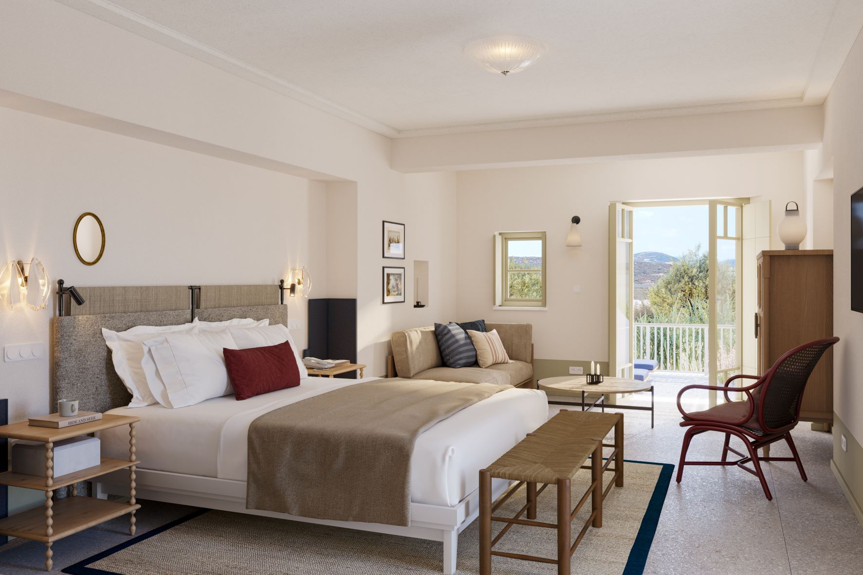 Zimmer im Hotel Cosme auf Paros