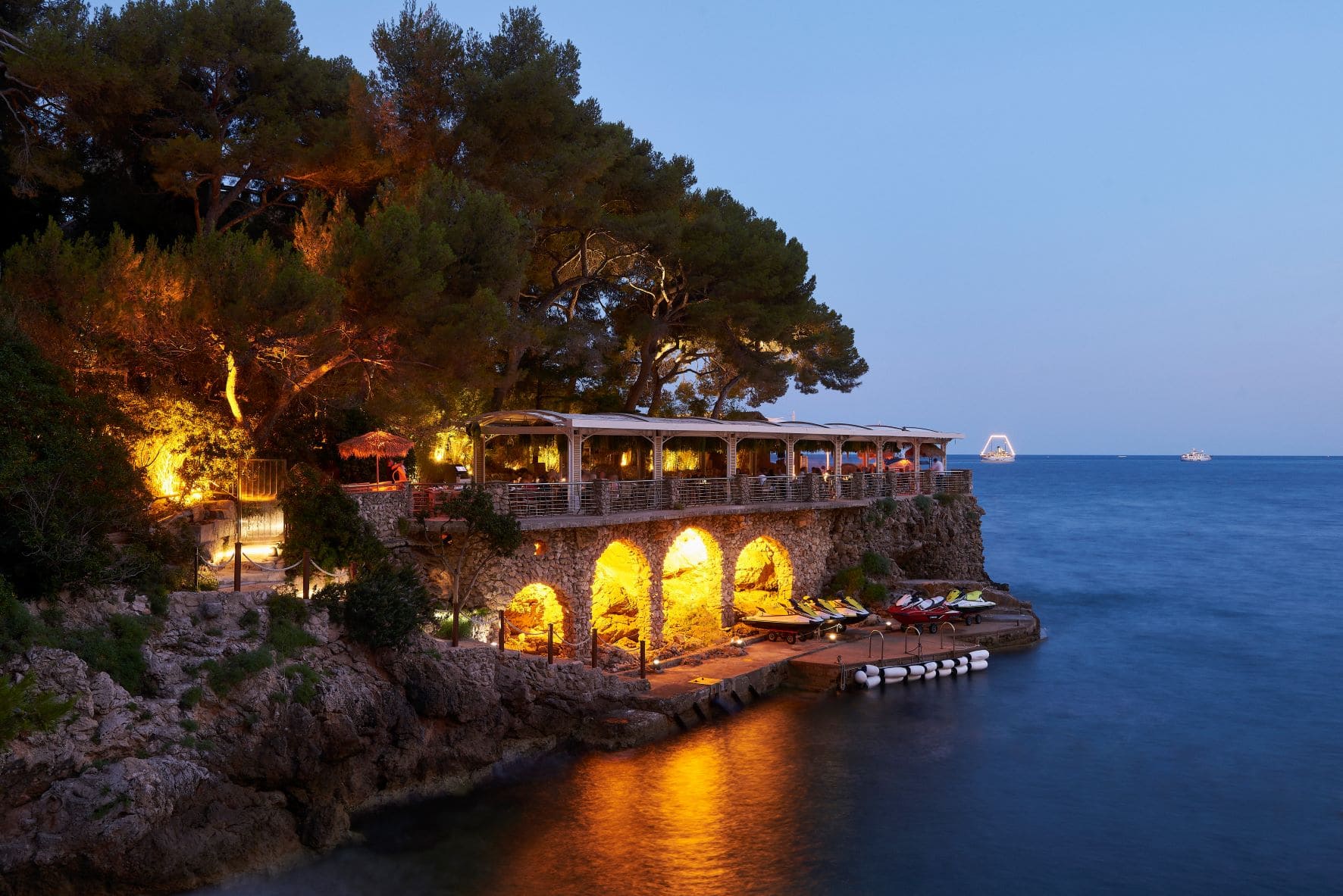 Terrasse des Restaurants La Vigie in Monaco 