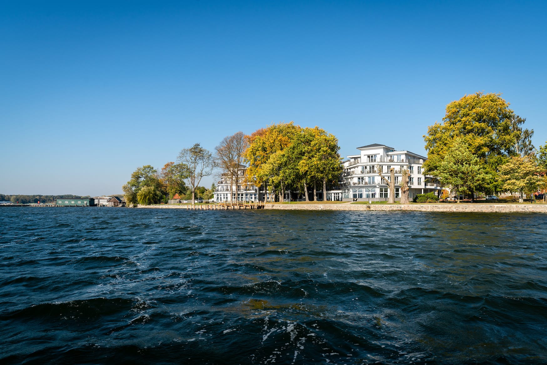Goldener Herbst am Ufer der Müritz