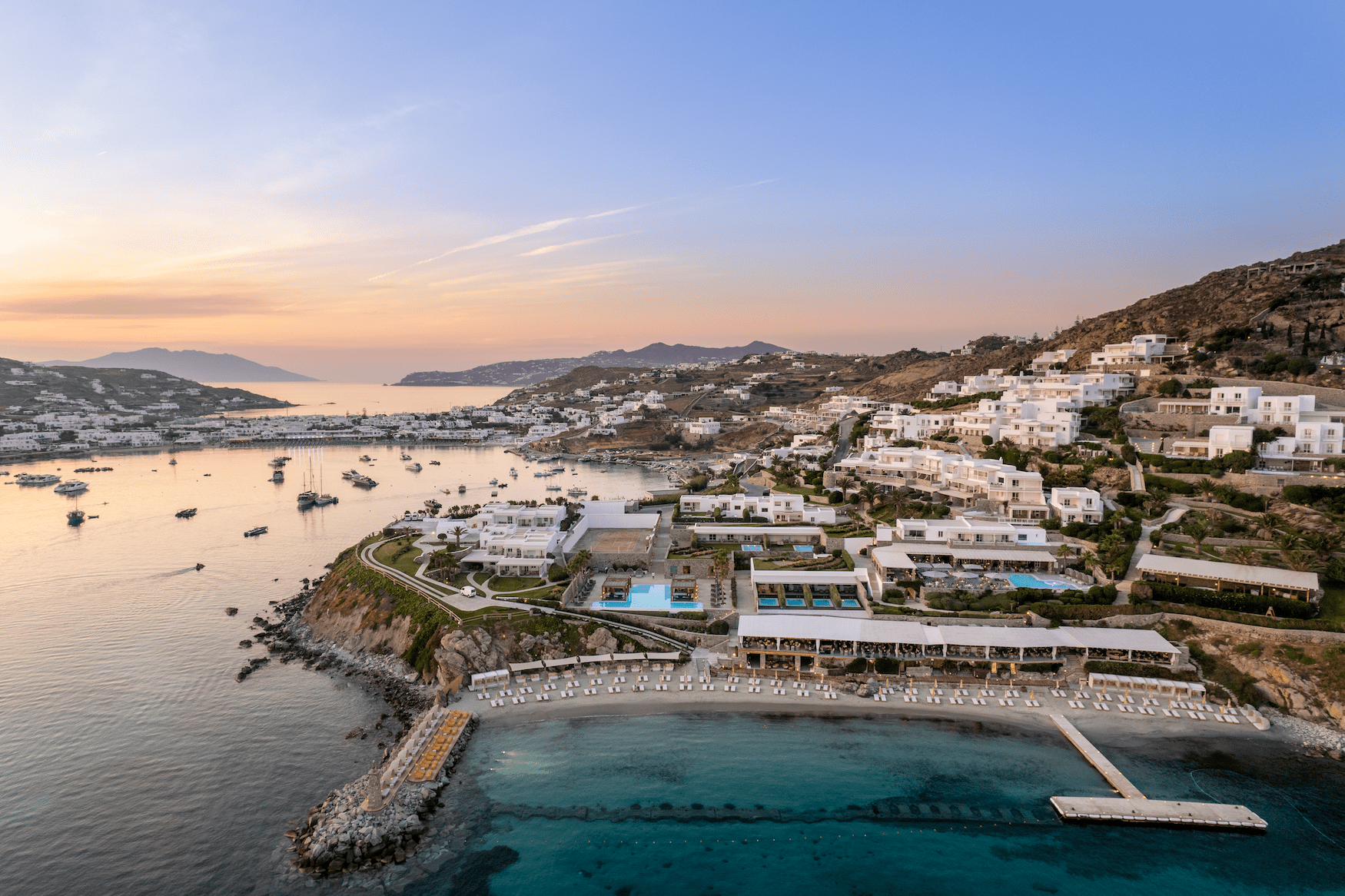 Beach Club auf Mykonos 