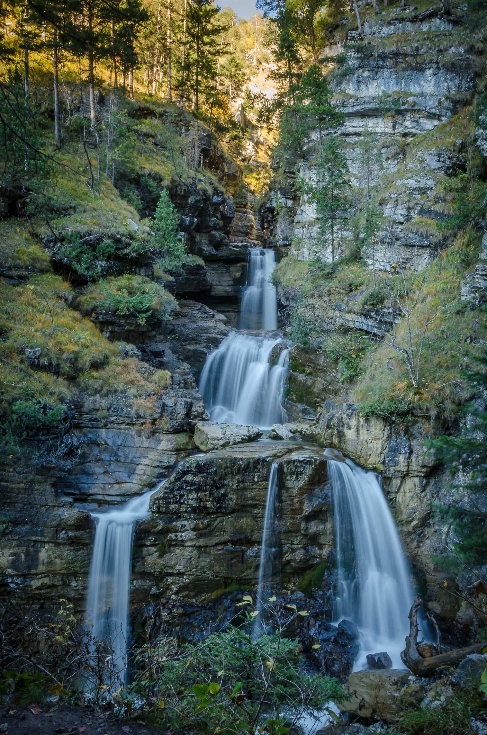 Kufluchtwasserfälle in der Zugspitz-Region in Garmisch-Partenkirchen