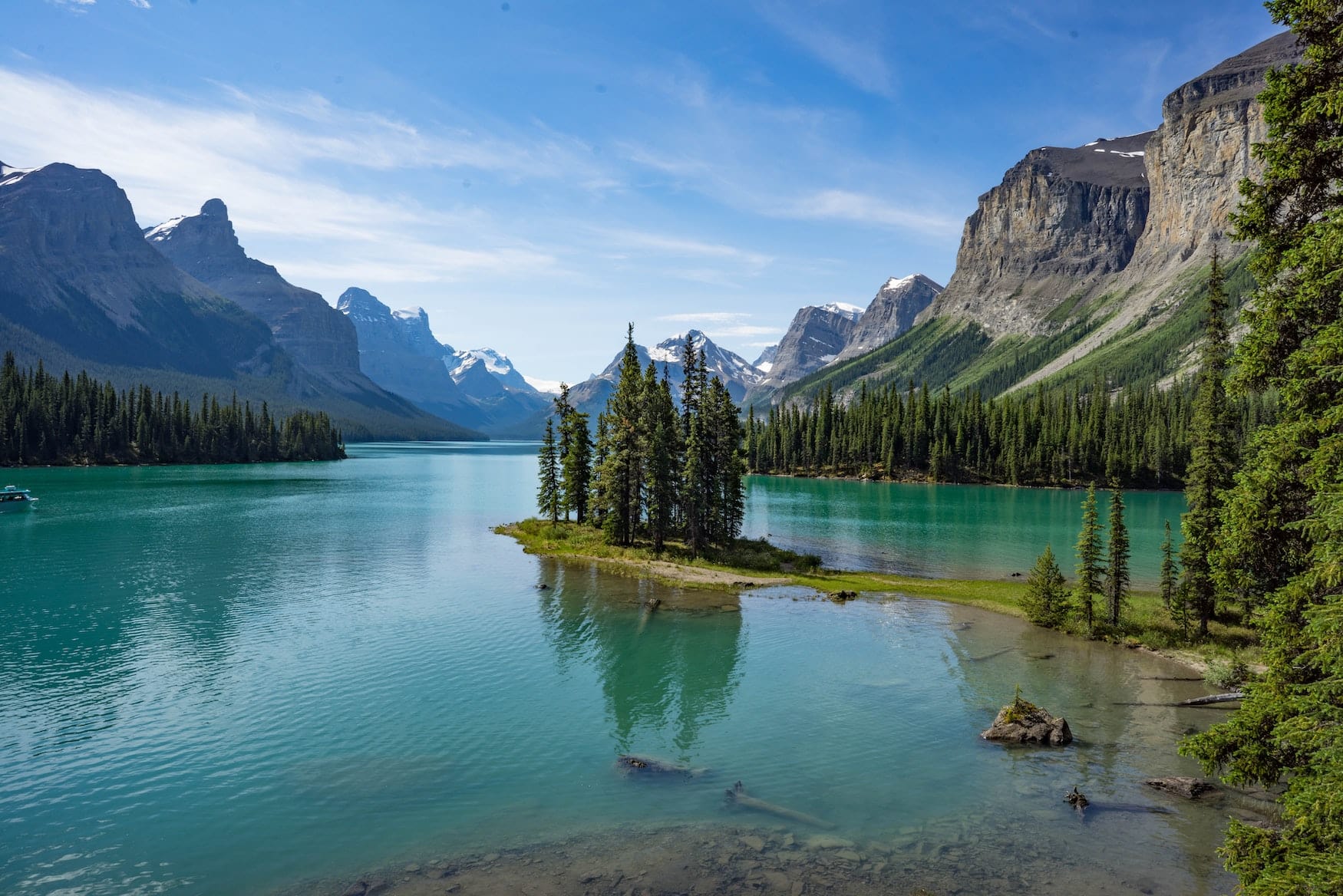Spirit Island im Jasper National Park, einem der schönsten Nationalparks in Kanada