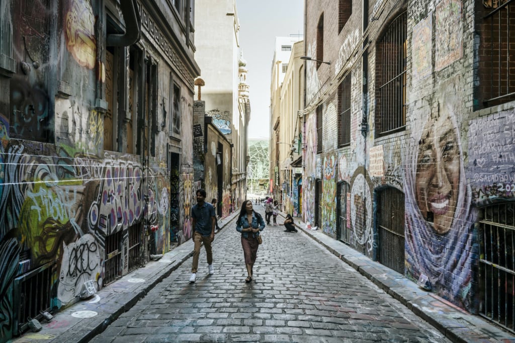 Hosier Lane in Australien