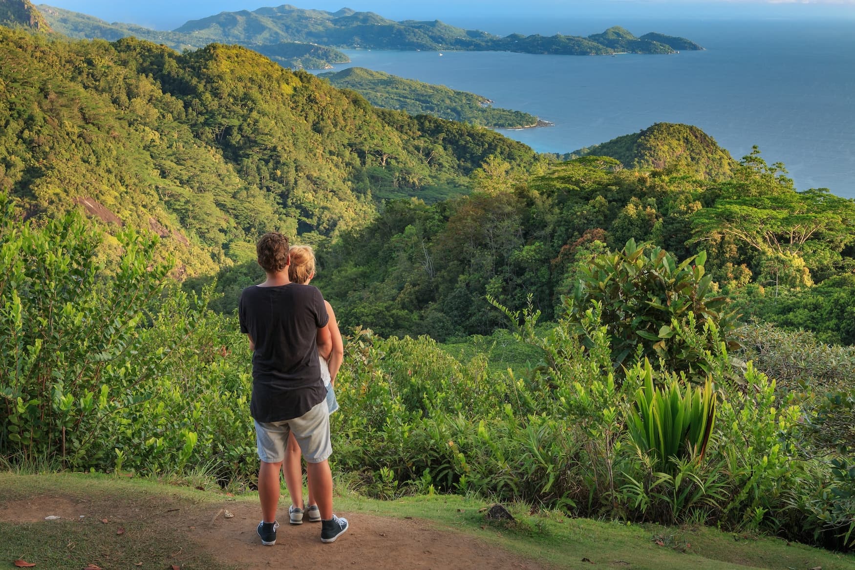 Aussichtspunkt auf den Seychellen