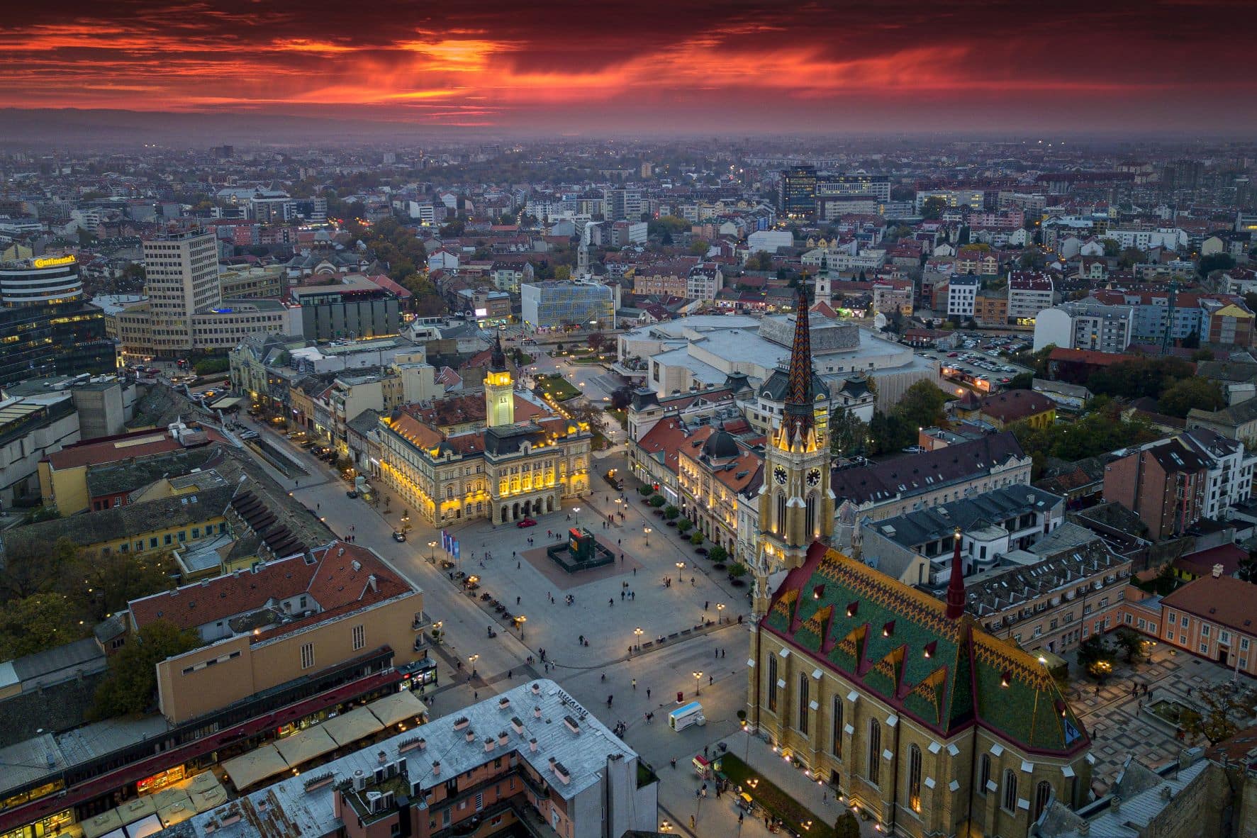 Platz der Freiheit in Novi Sad
