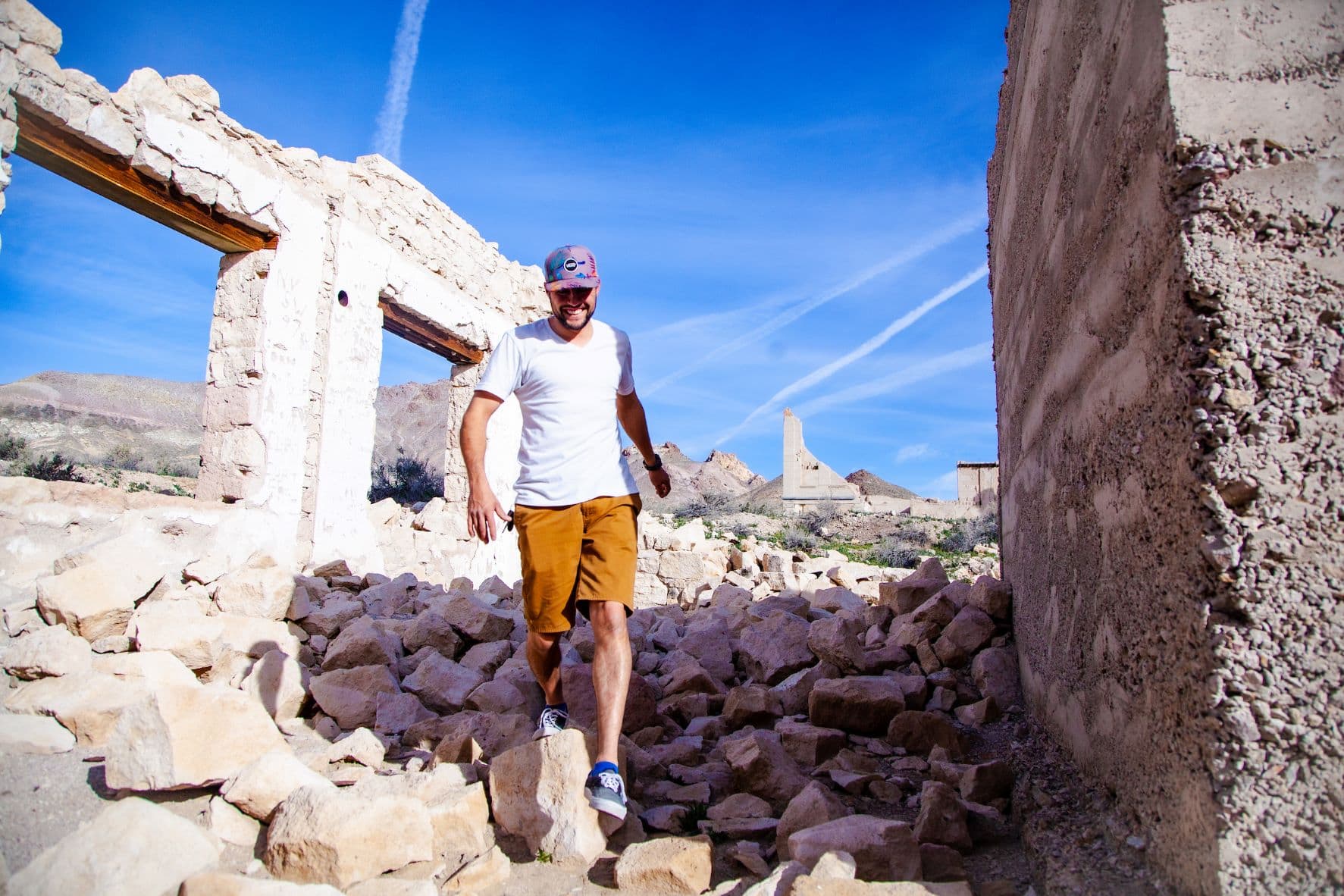 Besucher in der Geisterstadt Rhyolite