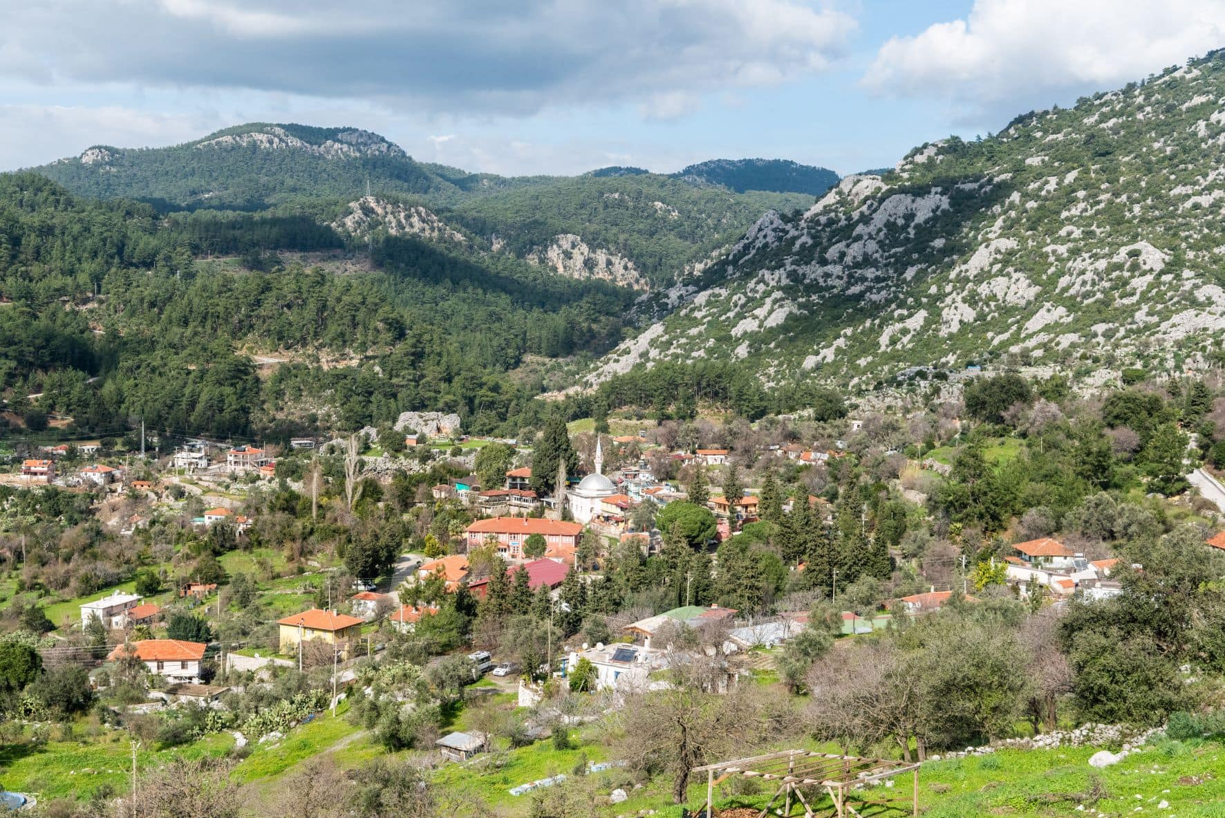 Dorf Bayir in der Türkei
