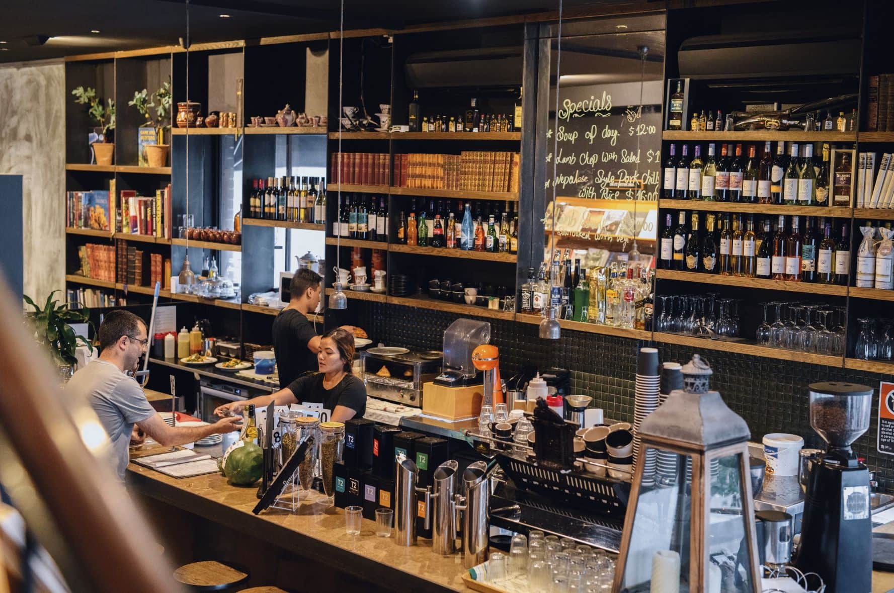 Café im Berkelouw Paddington book store in Sydney 