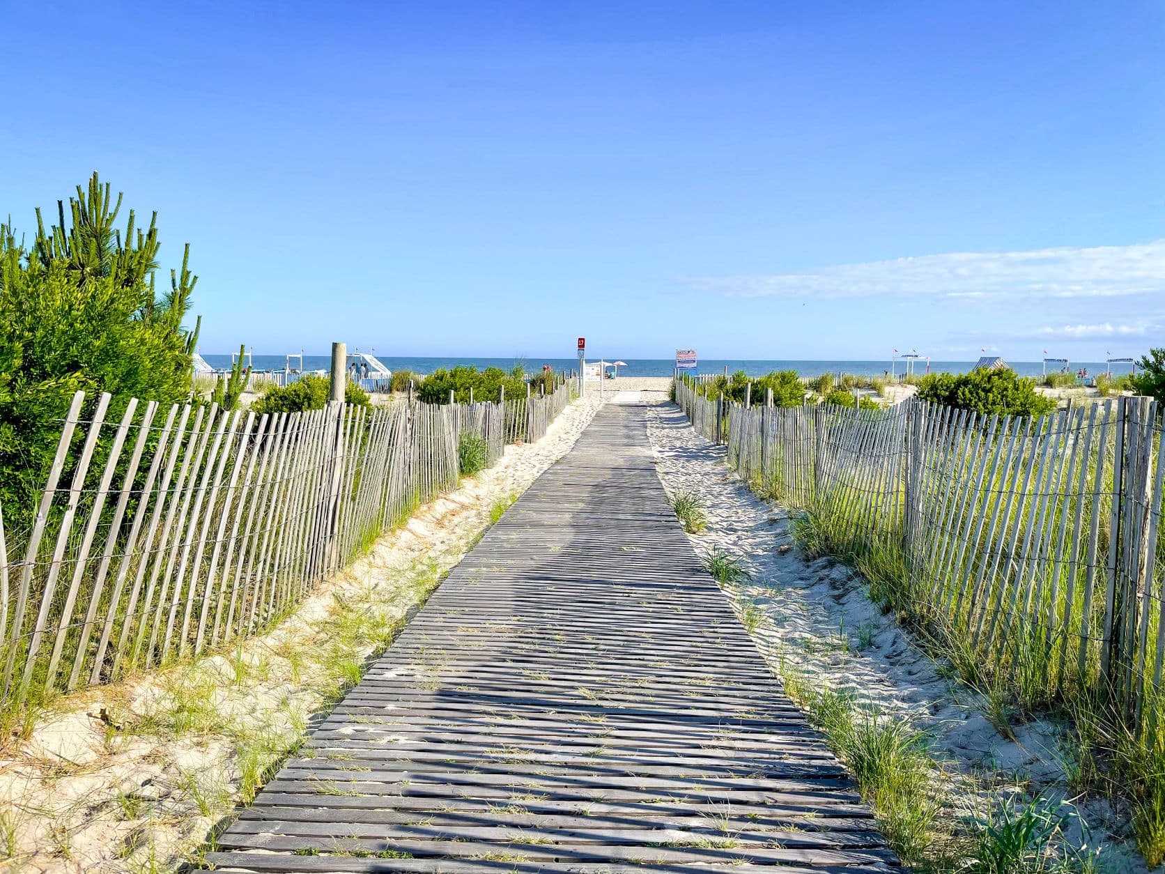 Weg zum Strand in Cape May