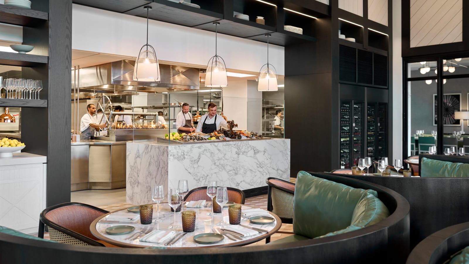 Bar und Restaurant im Four Seasons Hotel Nashville