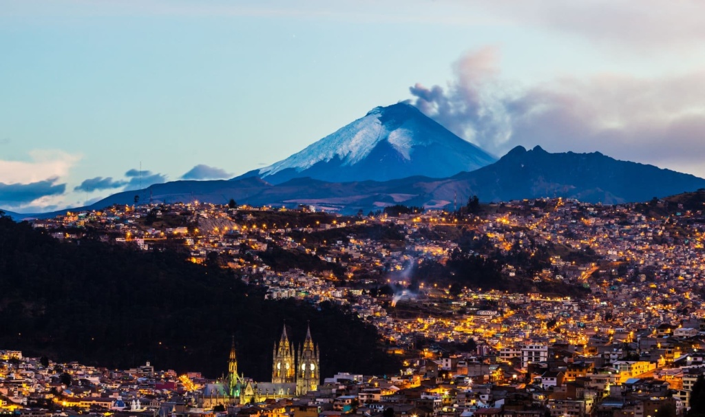 Panoramablick auf Quito