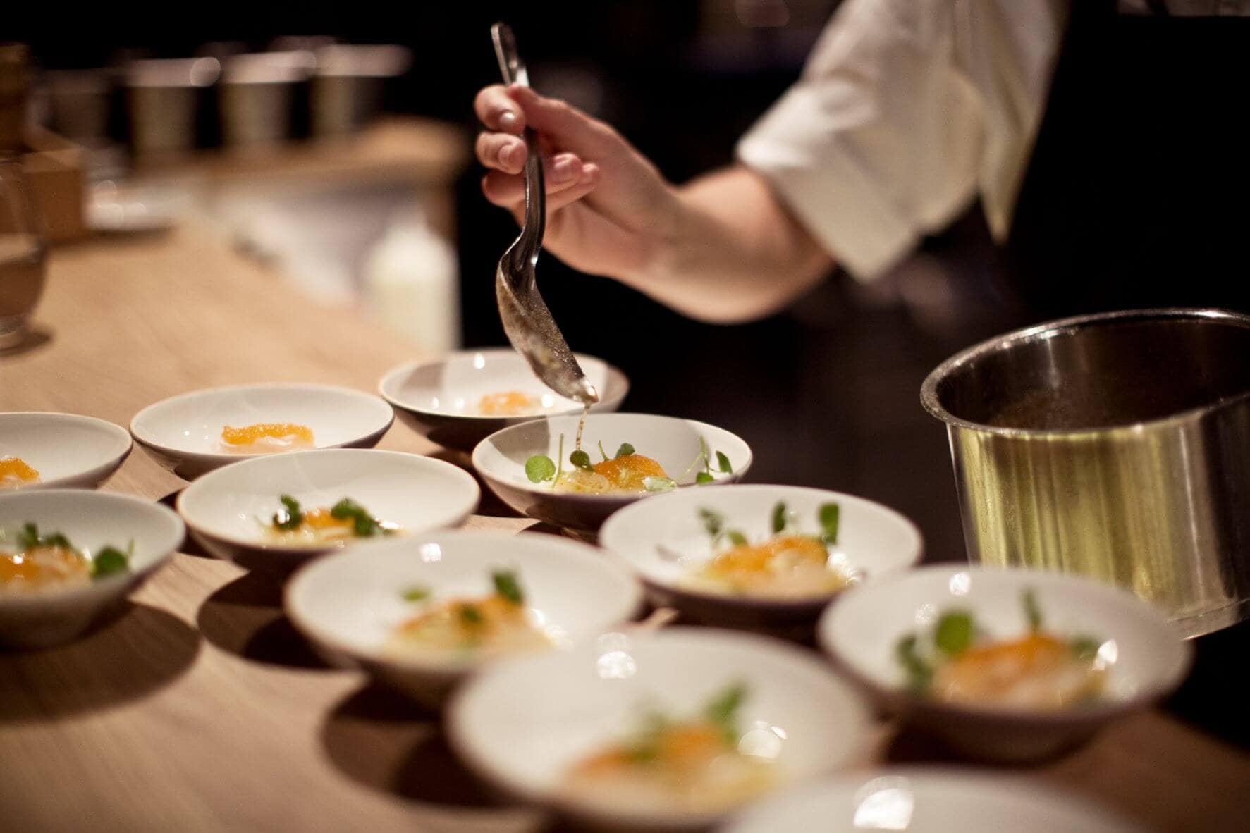 Essen in Haute Cuisine Restaurant 