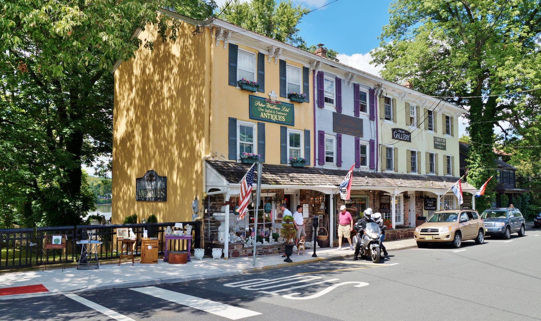 Straße in Lambertville, New Jersey