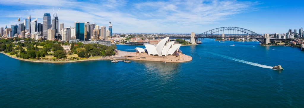 Blick auf Skyline von Sydney