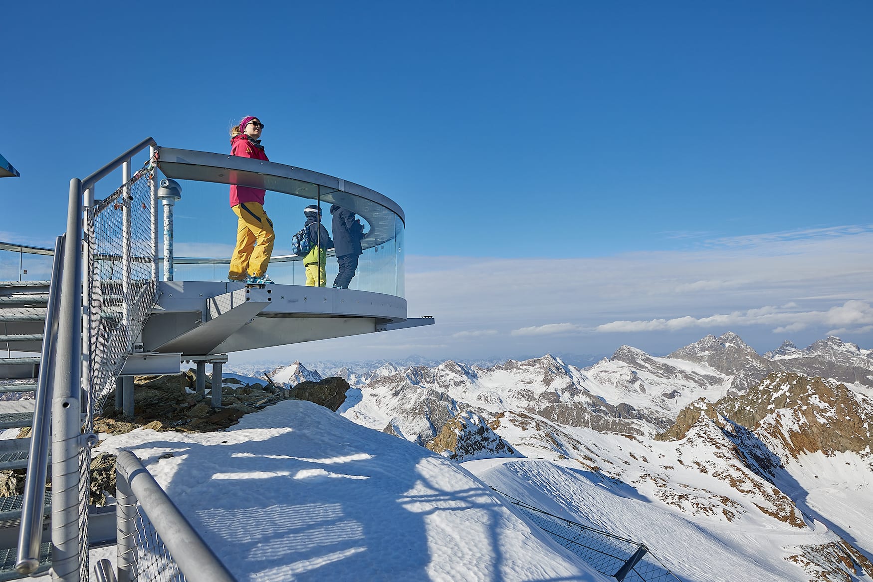 Aussicht über die Pitztaler Alpen
