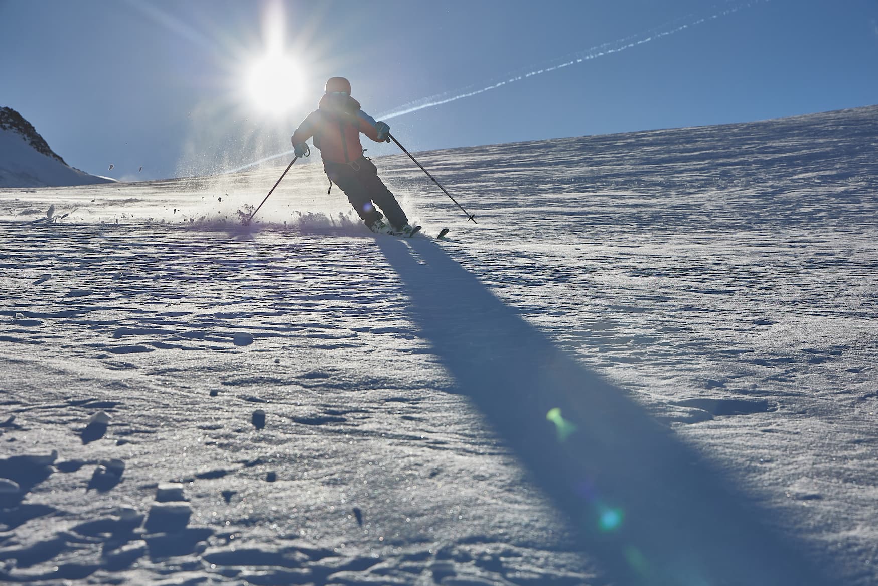 Abfahrt bei der Skitour