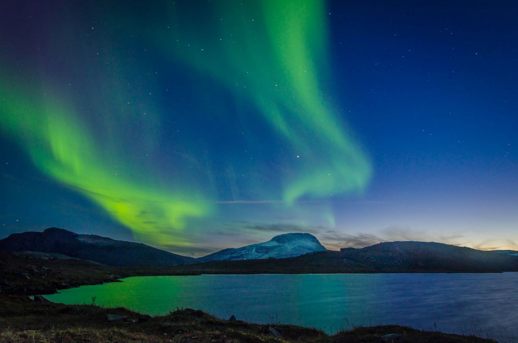 Nordlichter im Abisko Nationalpark, Schweden
