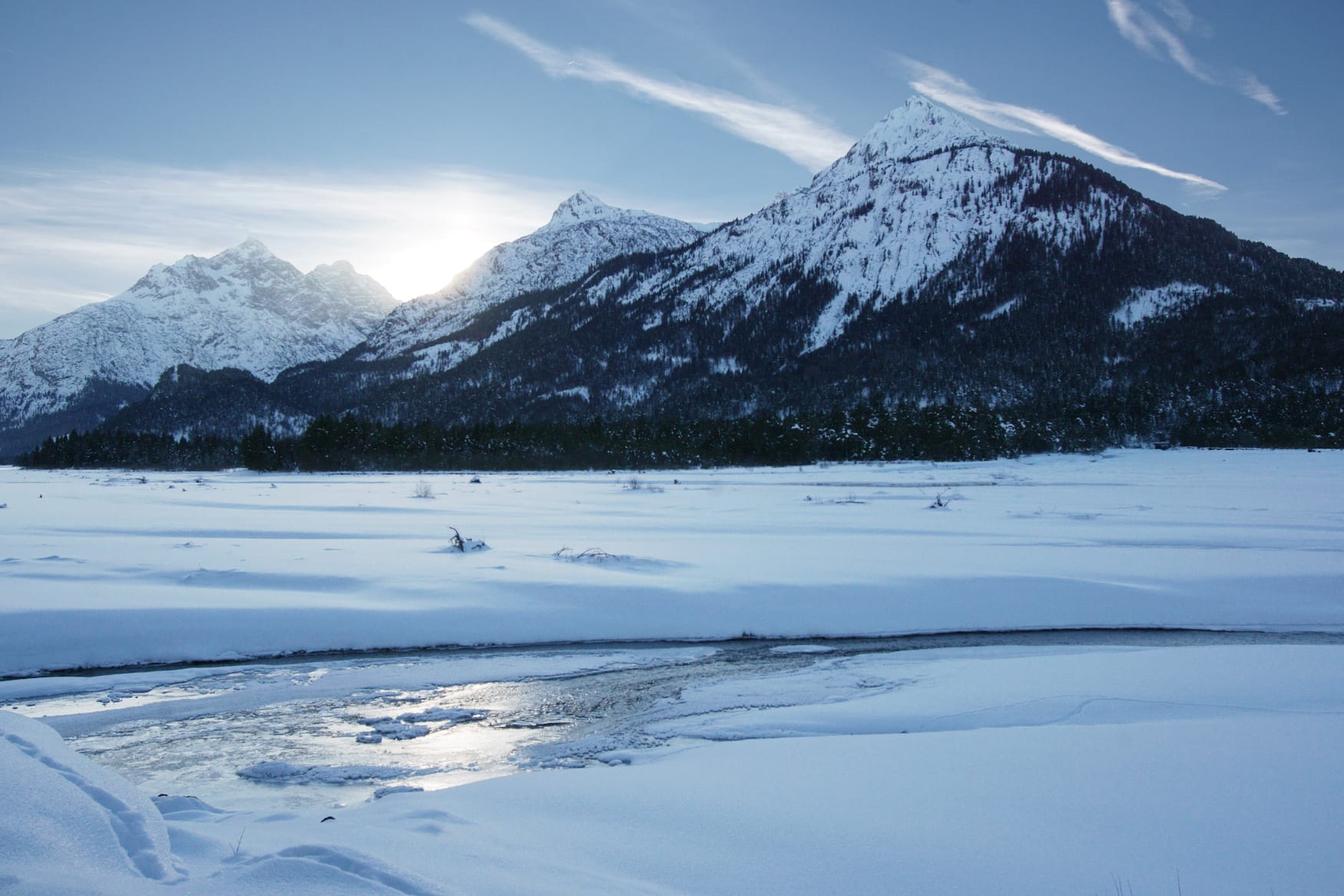 das Tiroler Lechtal im Winter